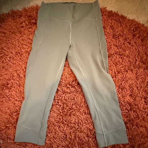 Lululemon Wunder Under Olive Green Leggings Sz 6 - Picture 1 of 5